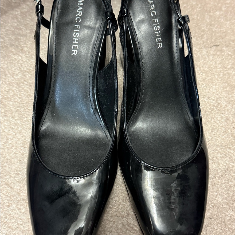 Marc Fisher Black Patent Heels